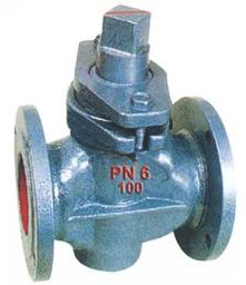 X43W-0.6二通铸铁旋塞阀