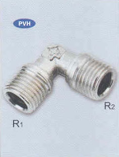 直角全外丝接头 PVH