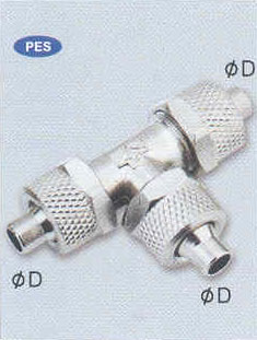 全铜三通三卡 PES